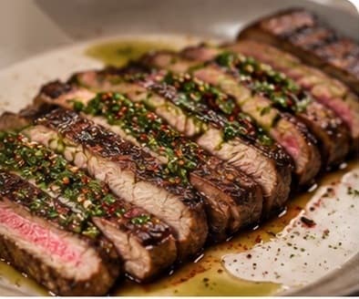 Steak with Chimichurri Sauce